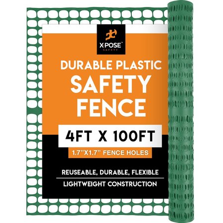 Xpose Safety Safety Privacy Fence - 4' x 100' - Green SFG-4100-X